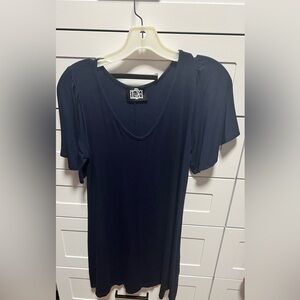 Luxe blue flowy dress (D4)